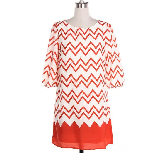 Green Chevron Blouse