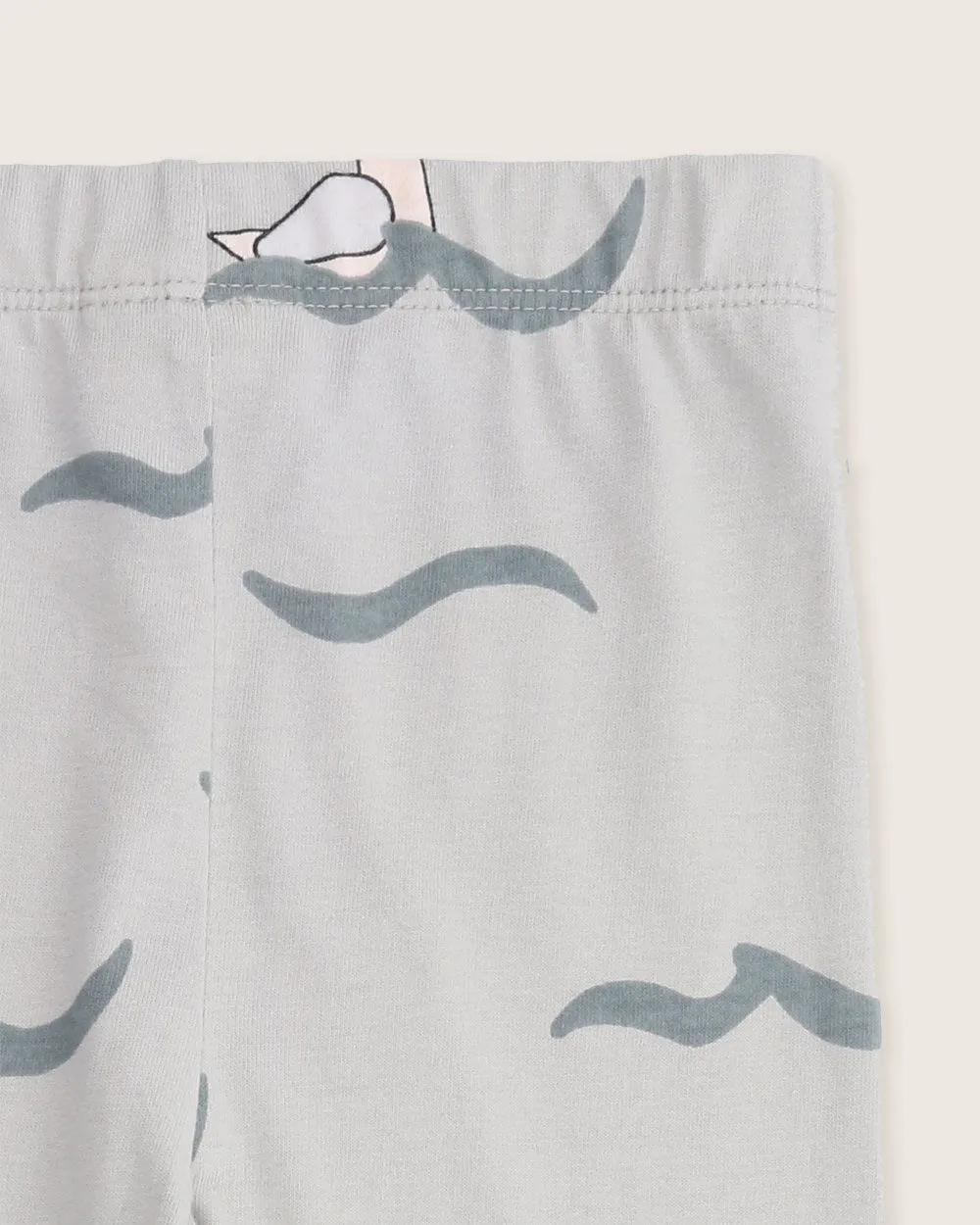 Grey Seagull Print Leggings