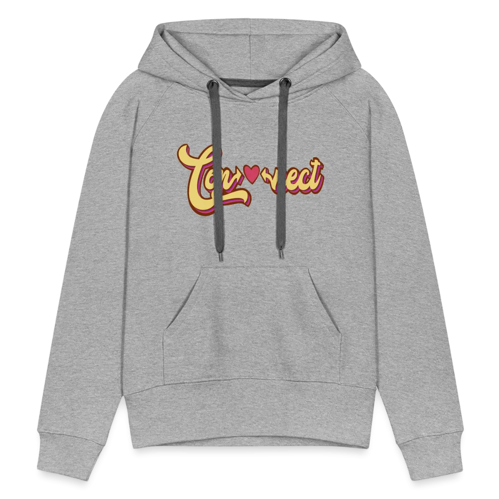Heartfelt Connection Grey Women’s Hoodie