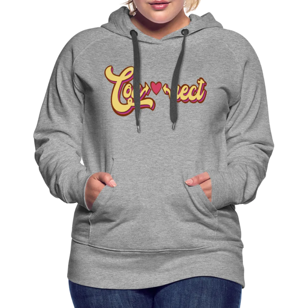 Heartfelt Connection Grey Women’s Hoodie