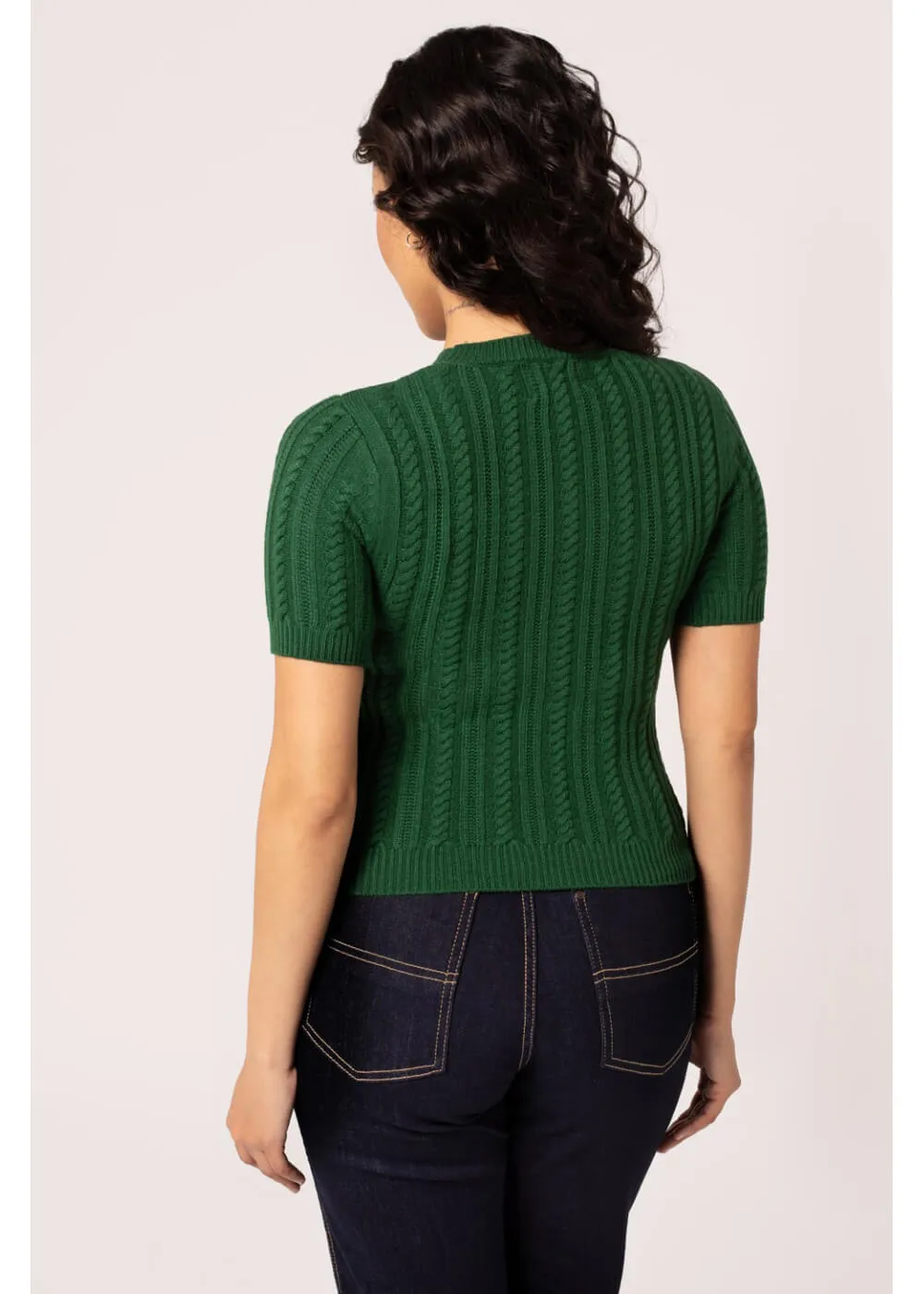 Hell Bunny Autumn Pumpkin 40's Top Green