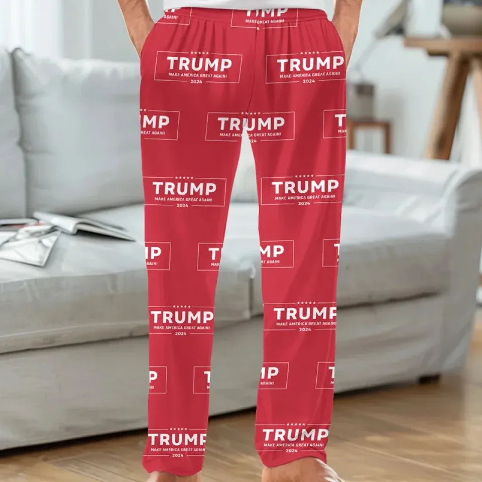 Here’s To A Future We Can All Believe In - US Elections Pajama Pants - Gift For Conservative Supporters