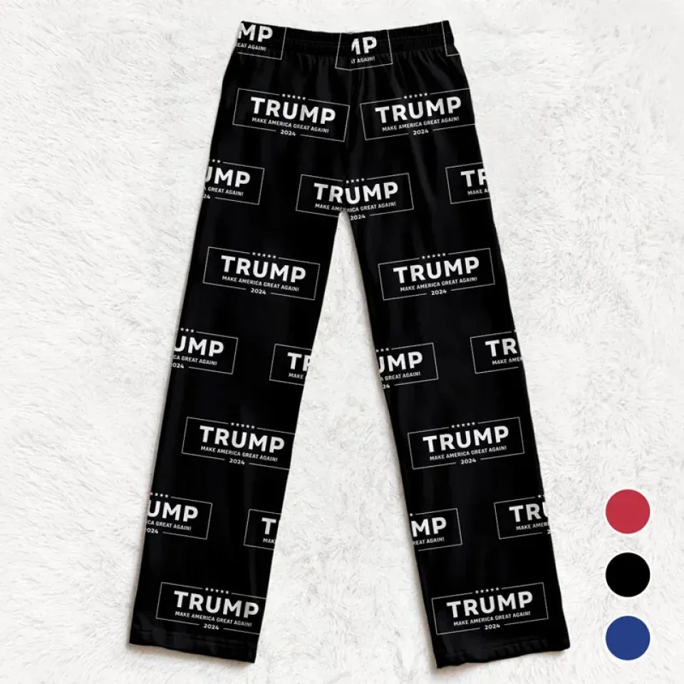 Here’s To A Future We Can All Believe In - US Elections Pajama Pants - Gift For Conservative Supporters