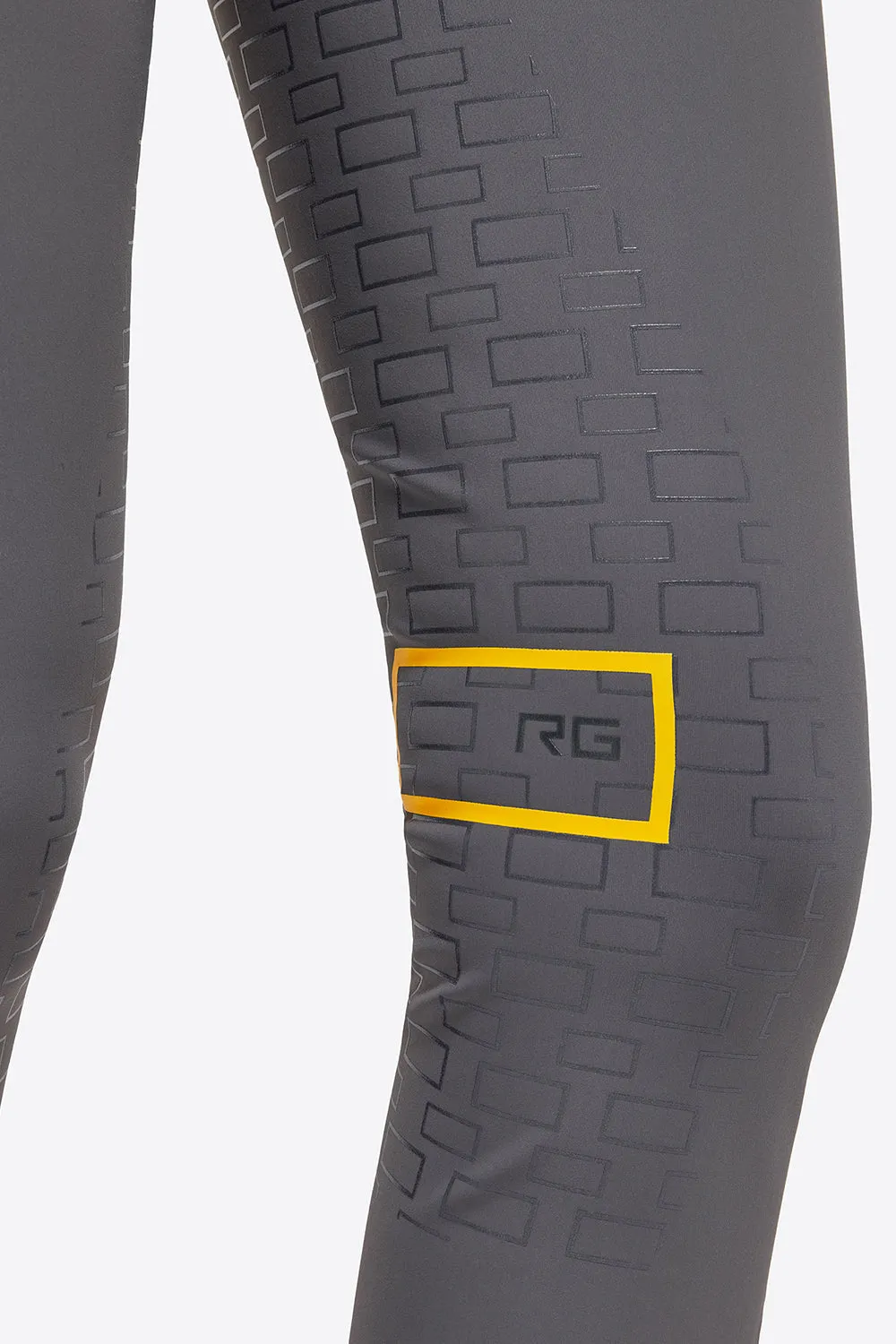 High Waist Full Grip Riding Breeches - Grey