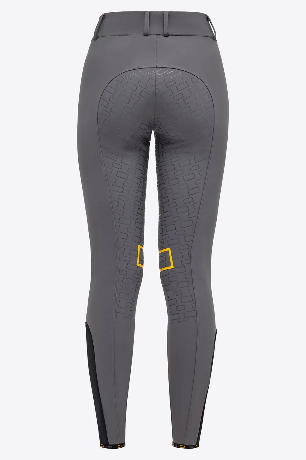 High Waist Full Grip Riding Breeches - Grey