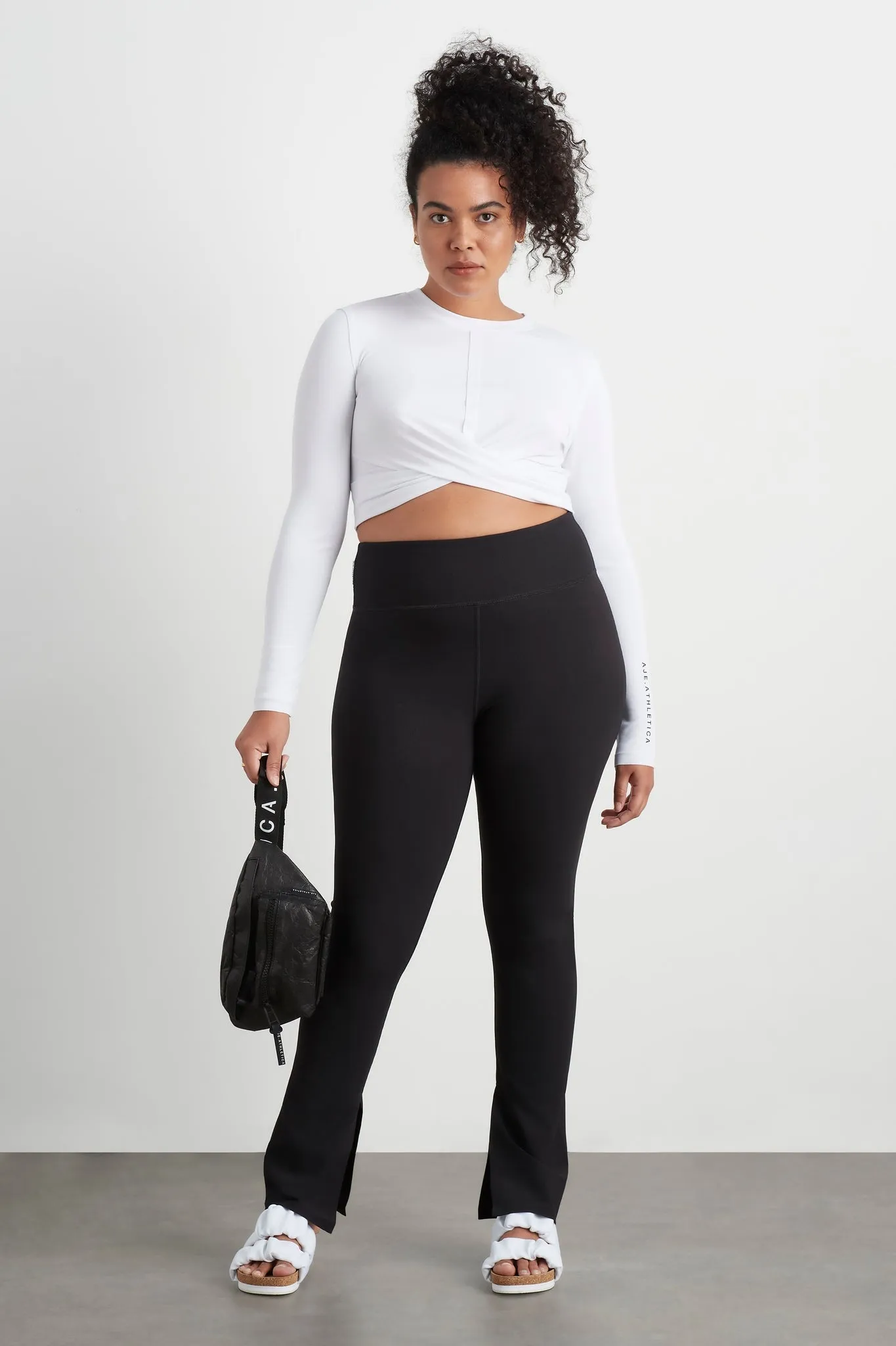 High Waist Split Hem Legging 205