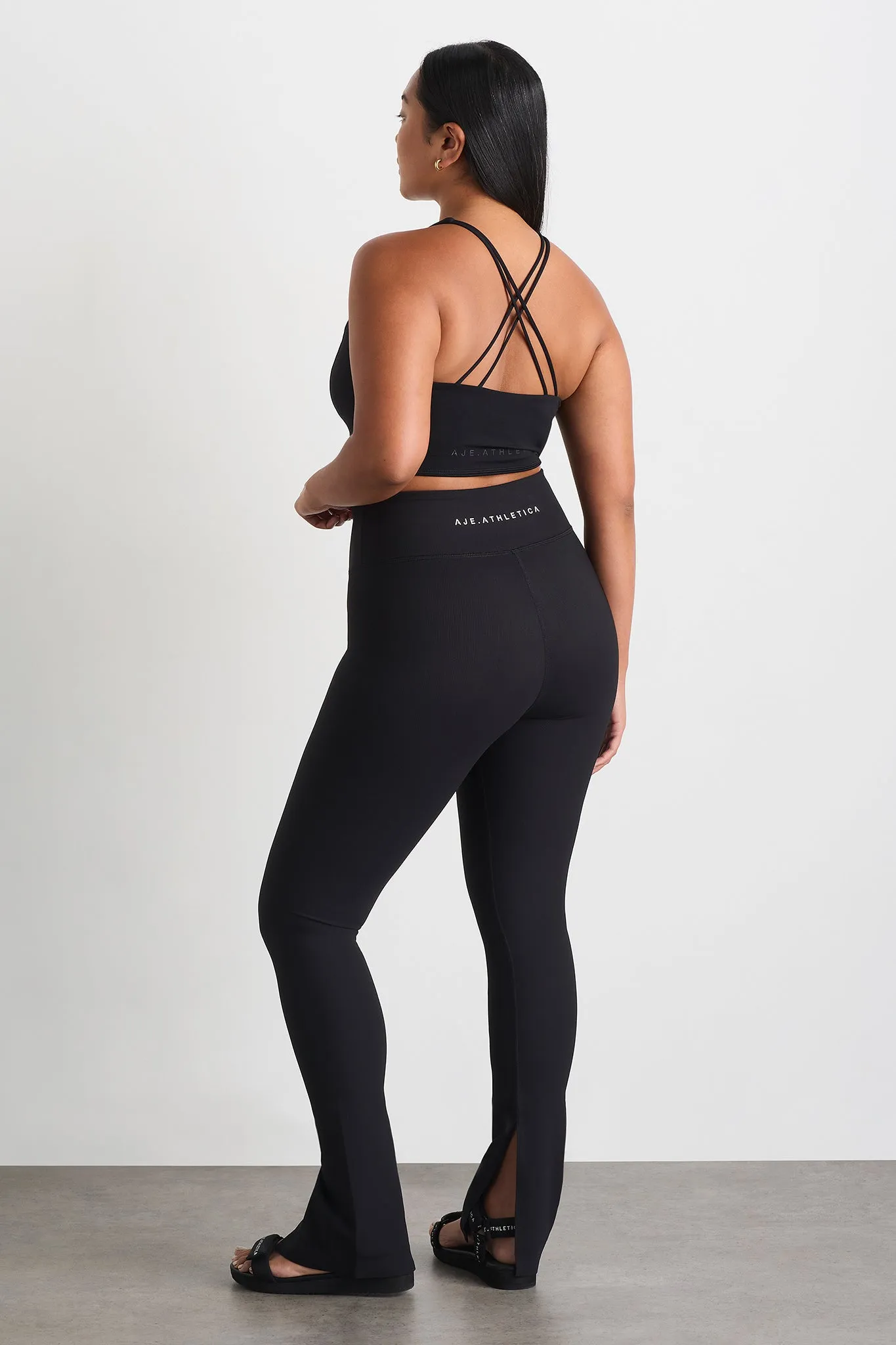 High Waist Split Hem Legging 205