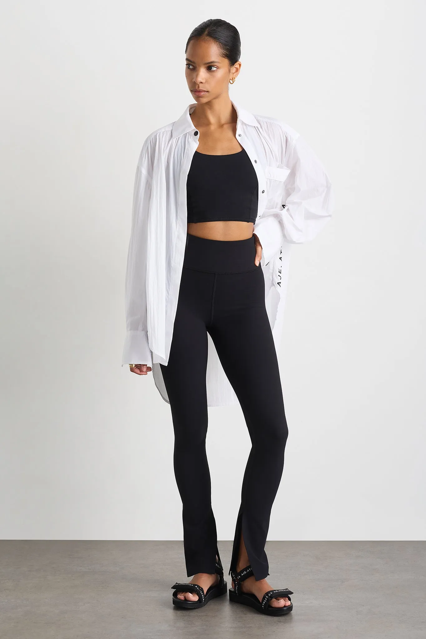 High Waist Split Hem Legging 205