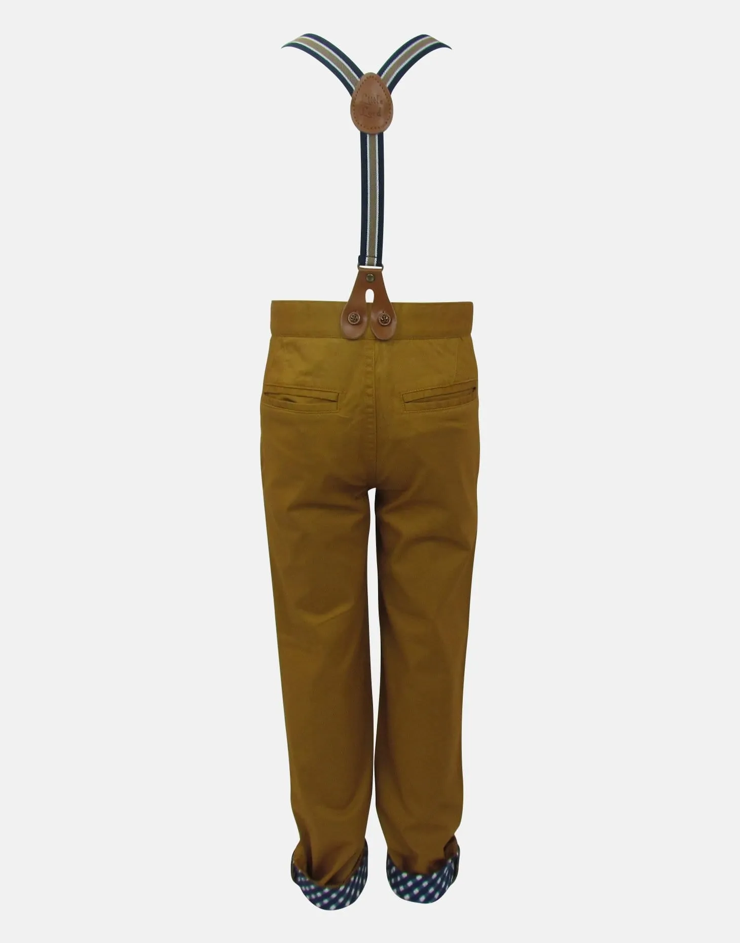 Hillman : Caramel trousers & braces