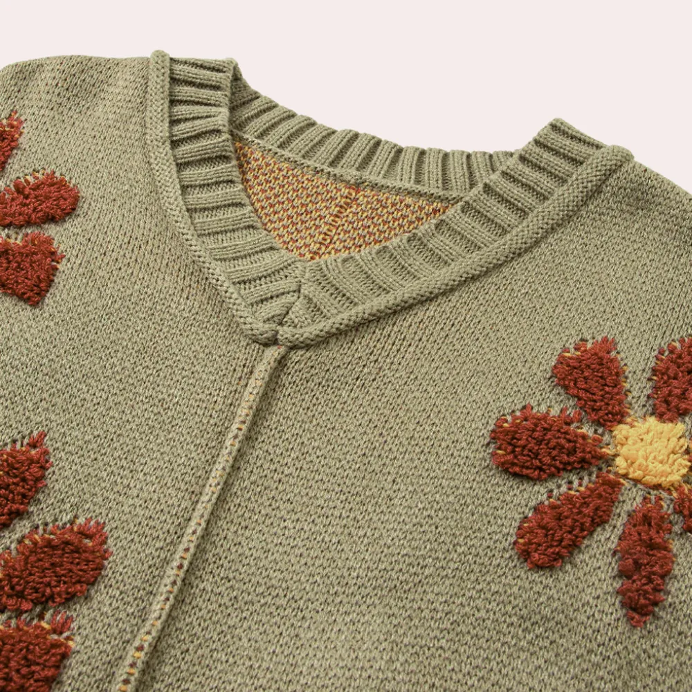 Honoria - elegant floral sweater for women