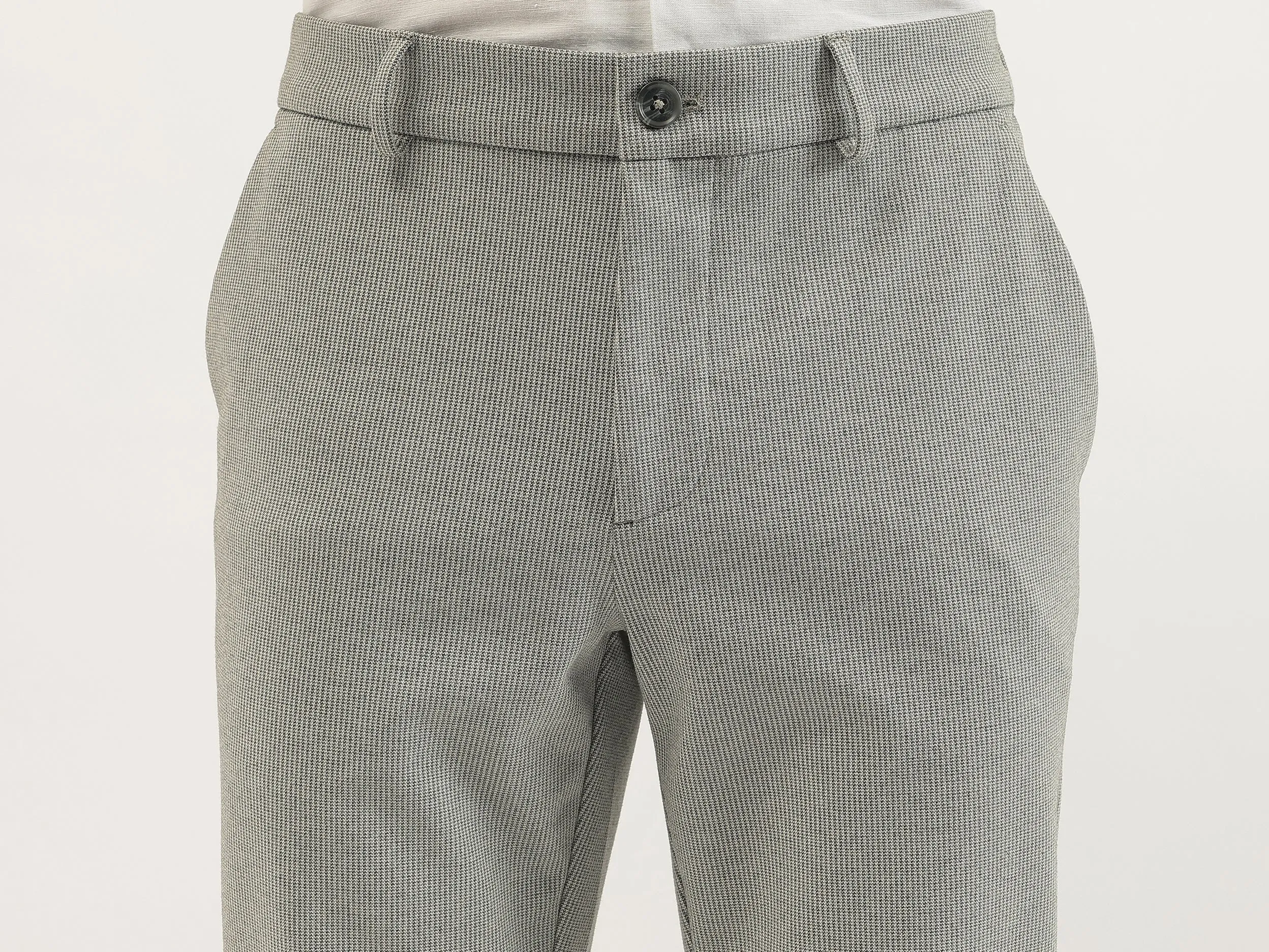 Houndstooth Slim Fit Trousers