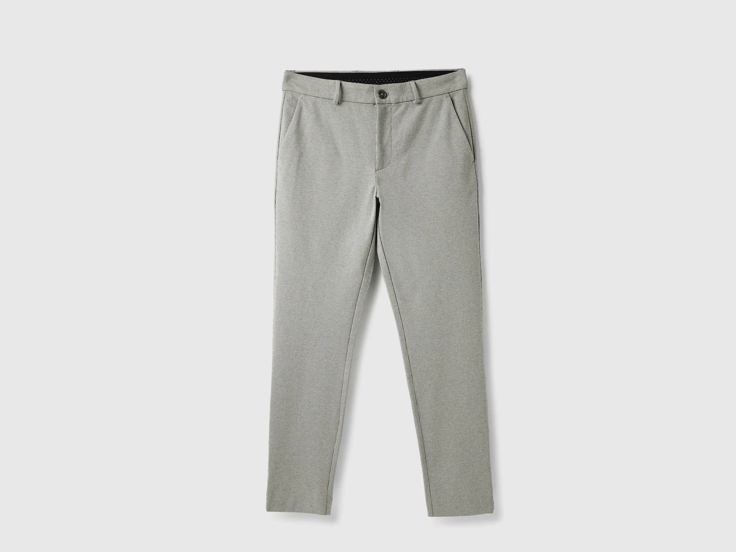Houndstooth Slim Fit Trousers