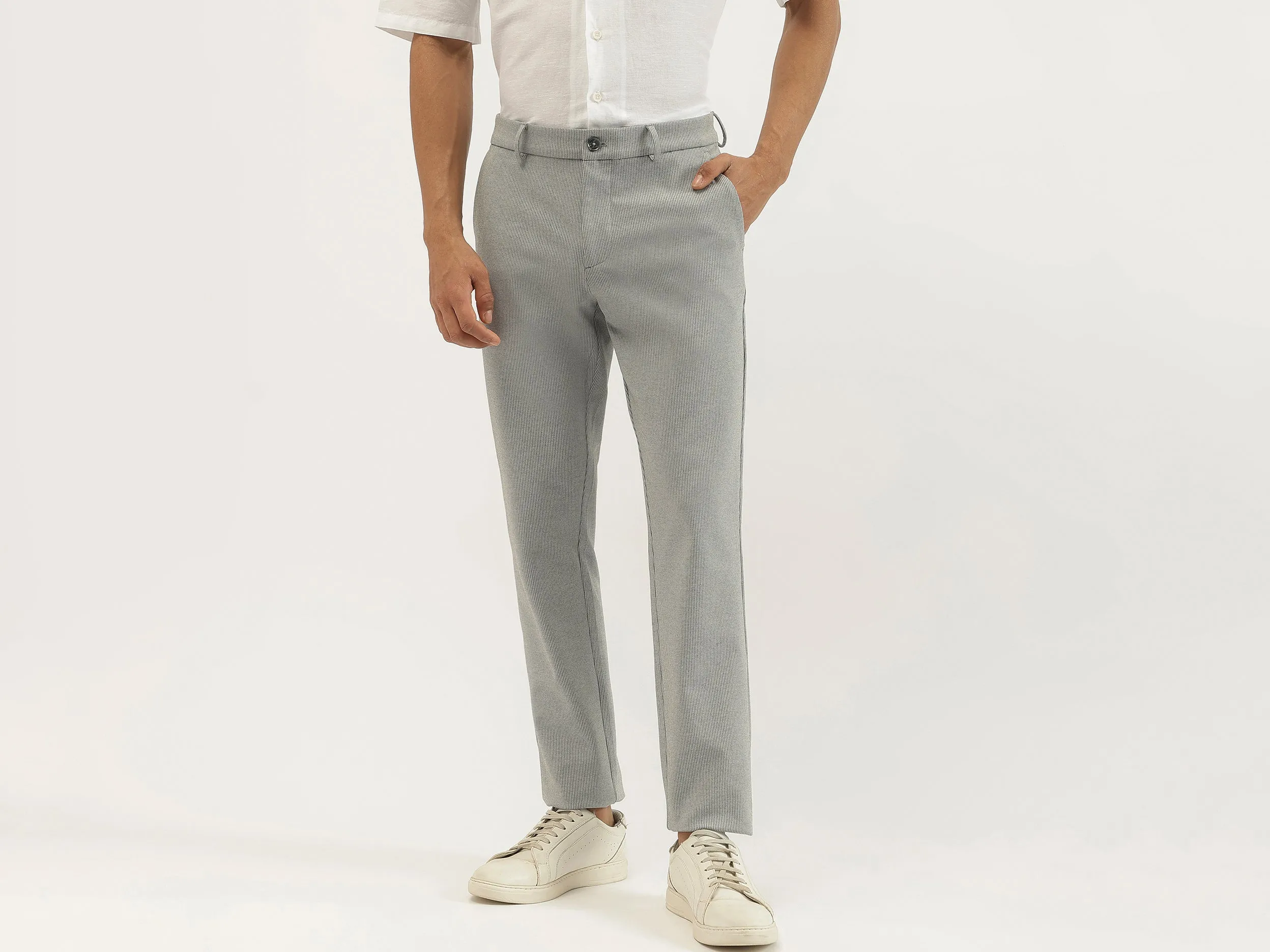 Houndstooth Slim Fit Trousers