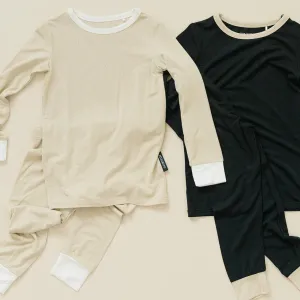 HUGBUG Bamboo Nude/Milk Cuff Pajama Set