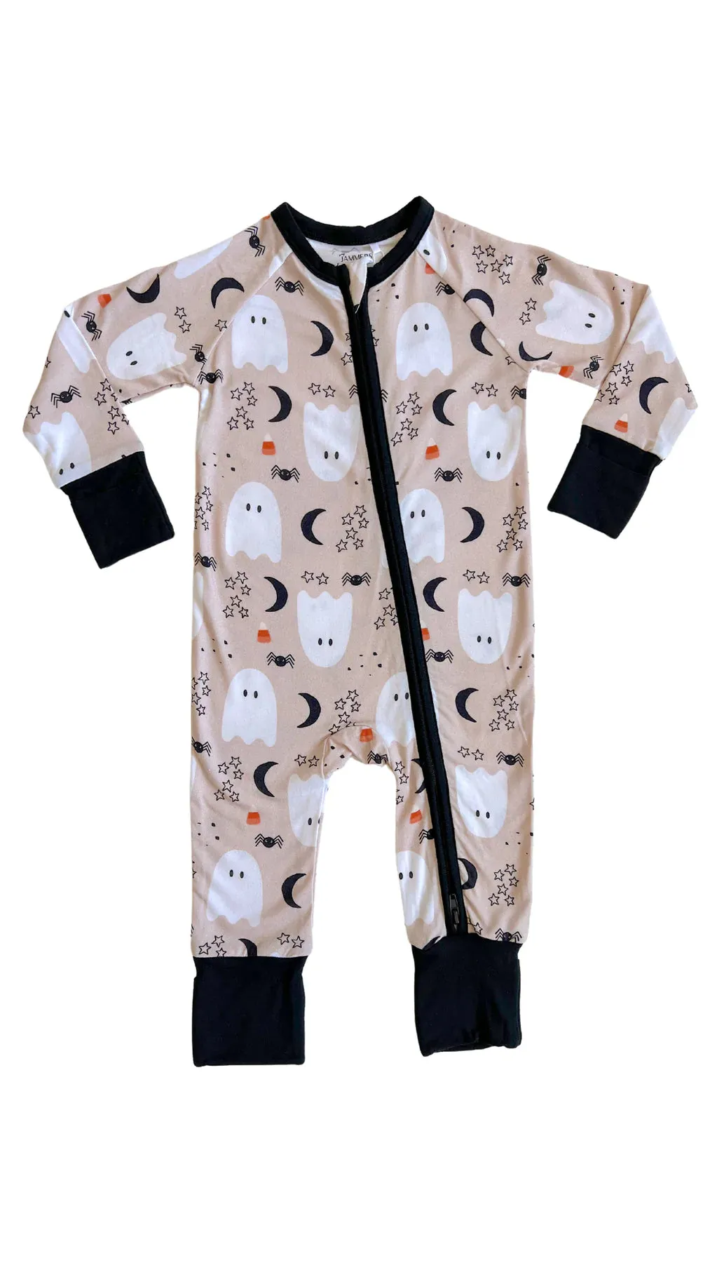 In My Jammers Neutral Halloween Zipper Romper