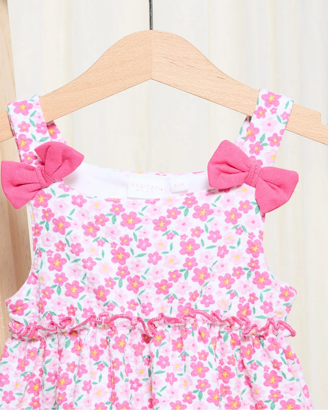 Infant Girls Fuchsia Printed Blouse