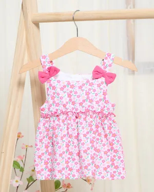 Infant Girls Fuchsia Printed Blouse