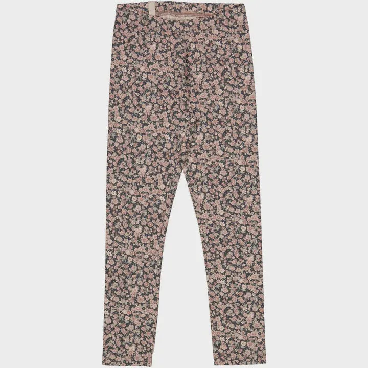 Jersey Leggings in Winter Flowers