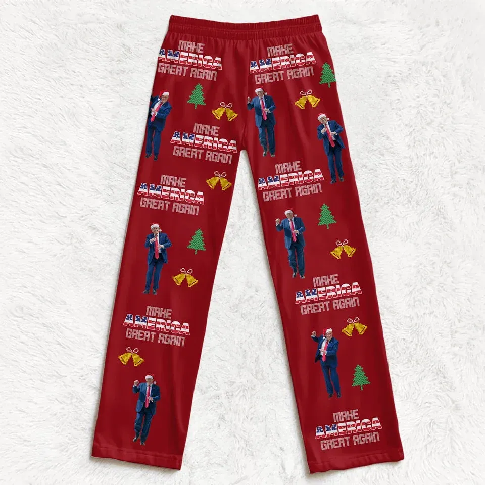 Join The Celebration Of A Historic Win - US Elections Pajama Pants - Christmas Gift For Conservative Supporters