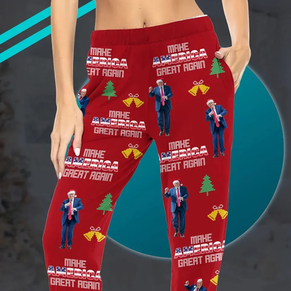 Join The Celebration Of A Historic Win - US Elections Pajama Pants - Christmas Gift For Conservative Supporters