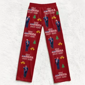 Join The Celebration Of A Historic Win - US Elections Pajama Pants - Christmas Gift For Conservative Supporters