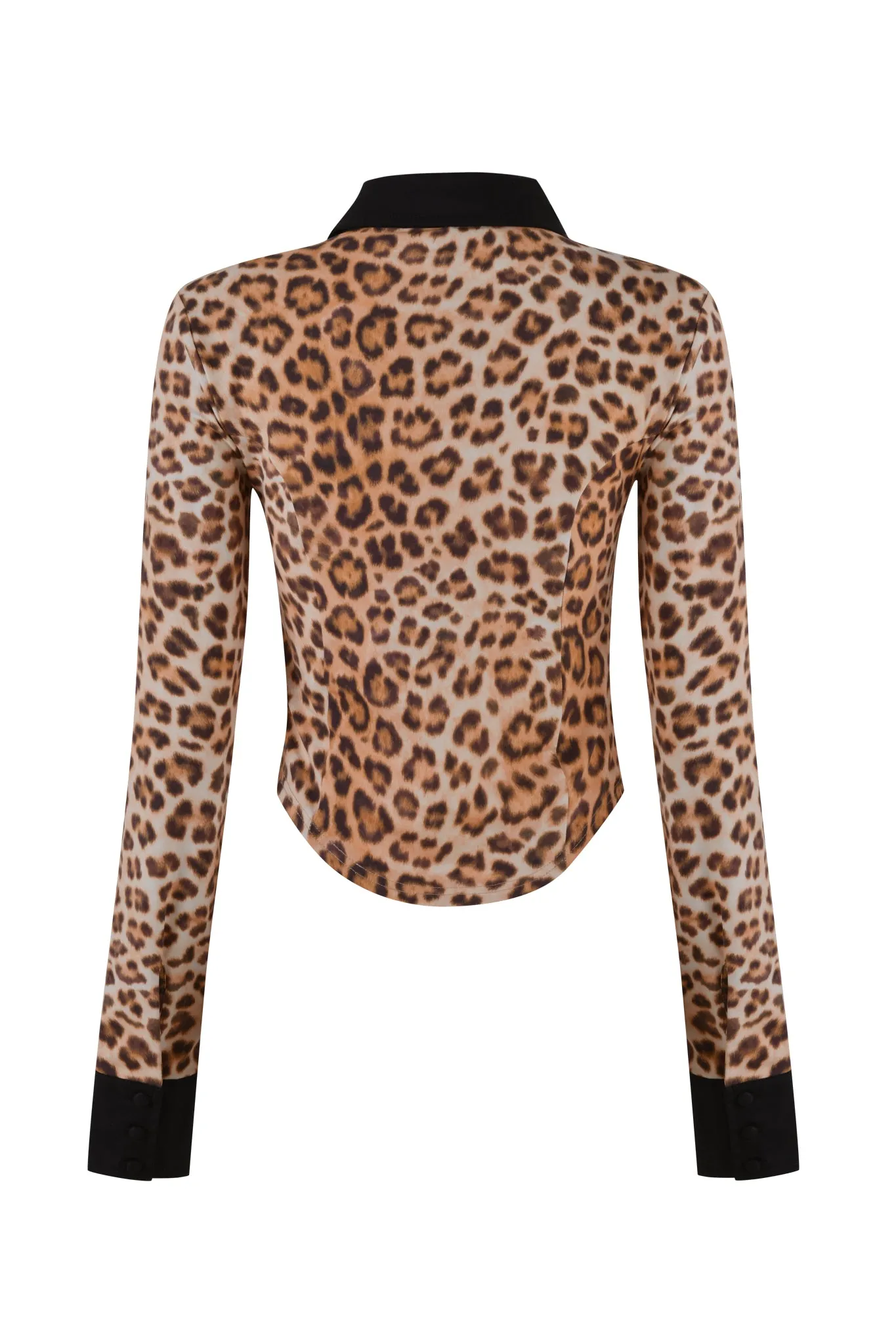 JULIA TOP - NEUTRAL : LEOPARD
