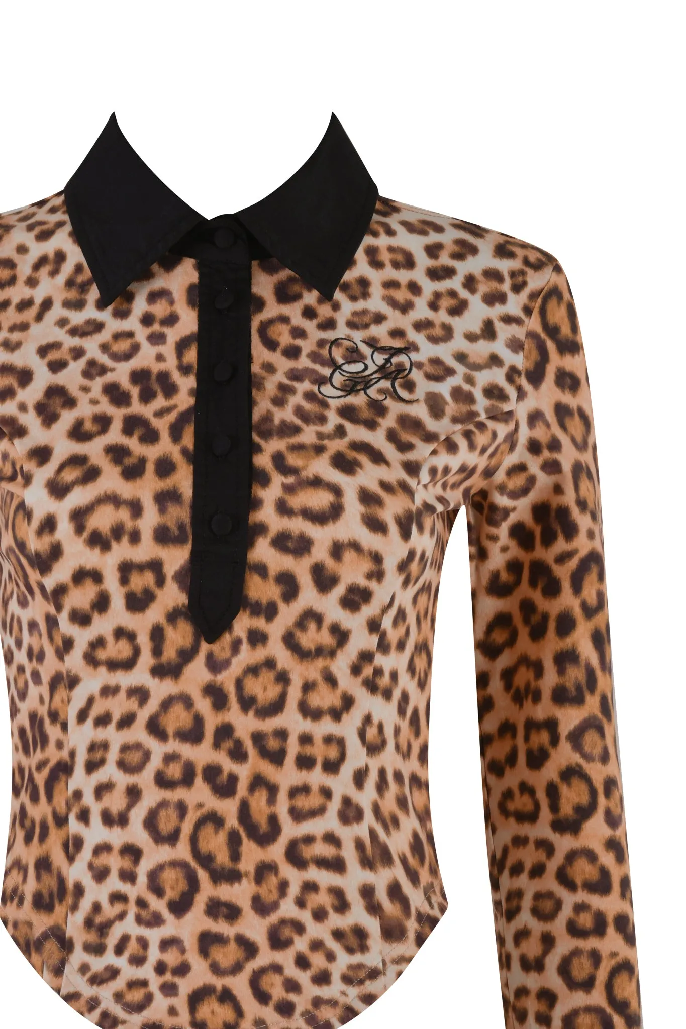 JULIA TOP - NEUTRAL : LEOPARD
