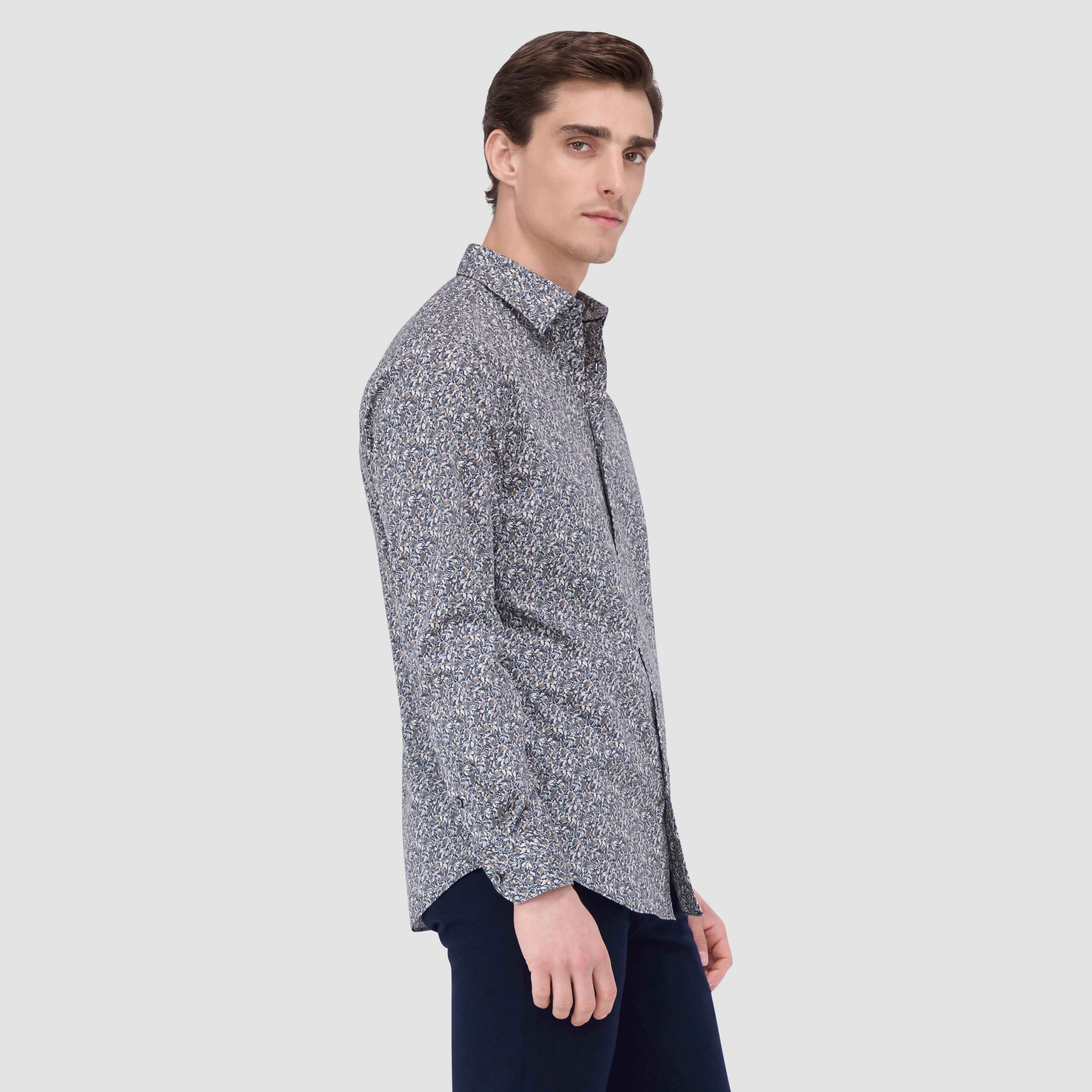 Julian Leaf Print Shirt