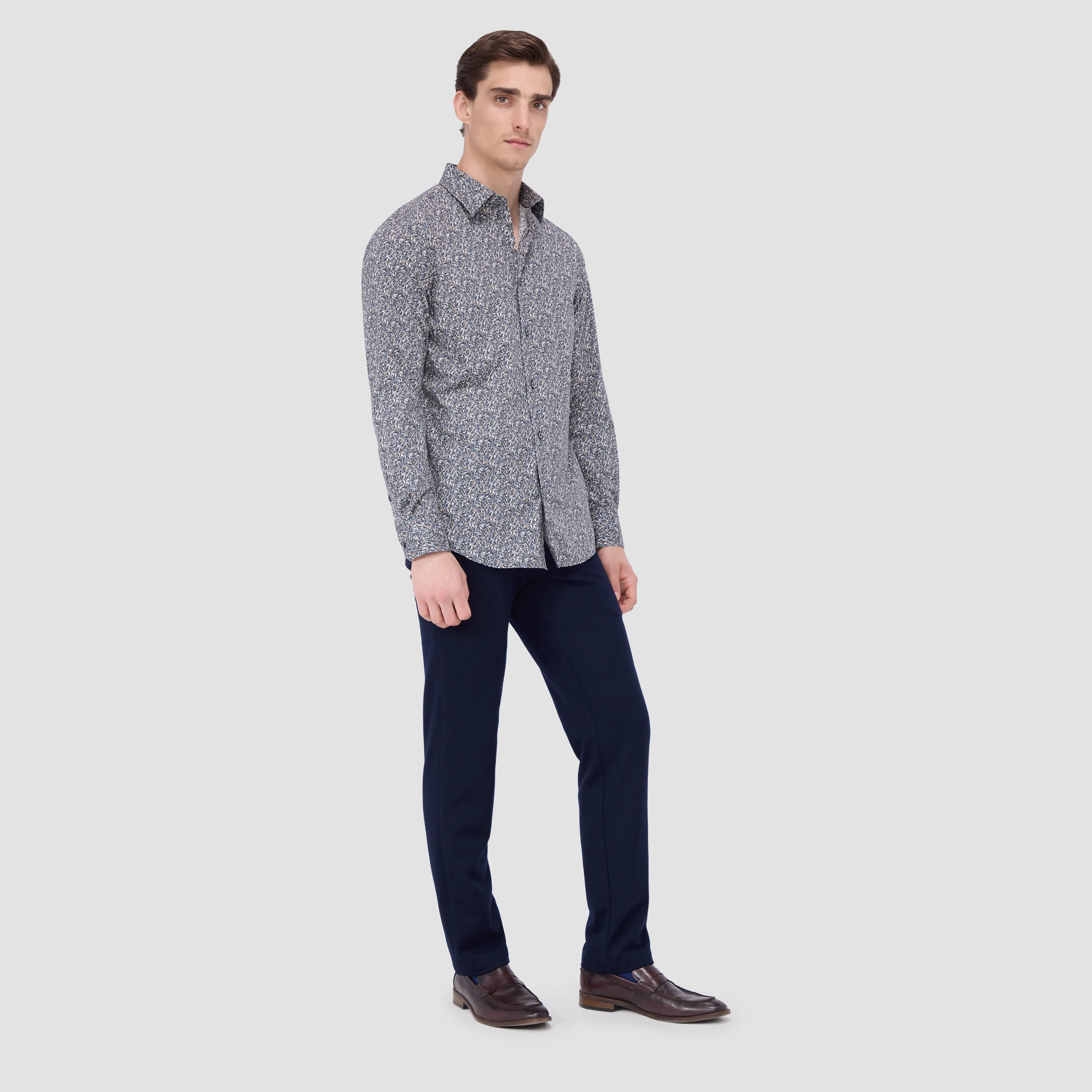 Julian Leaf Print Shirt