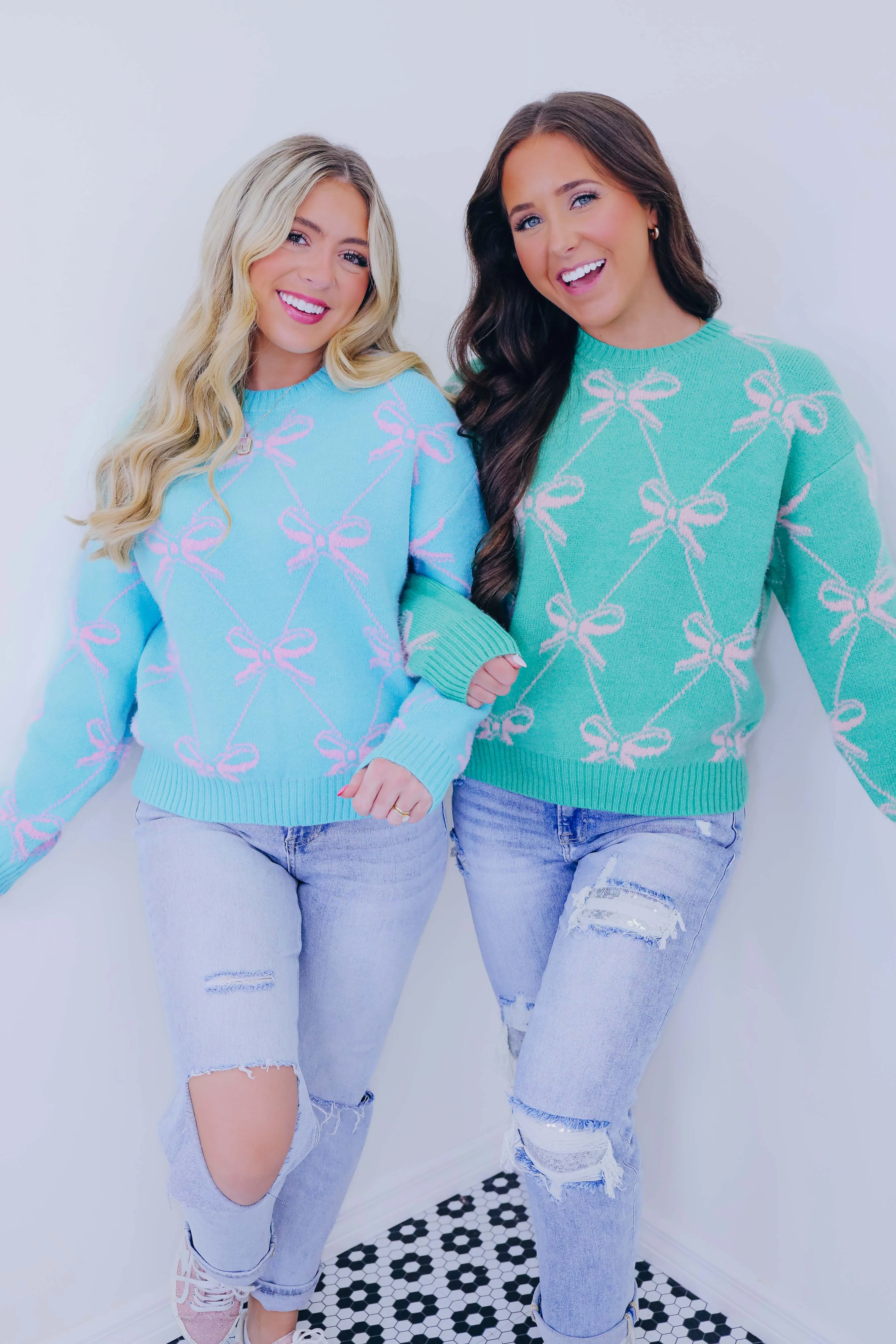 Kacey Bow Knit Sweater - 2 Colors
