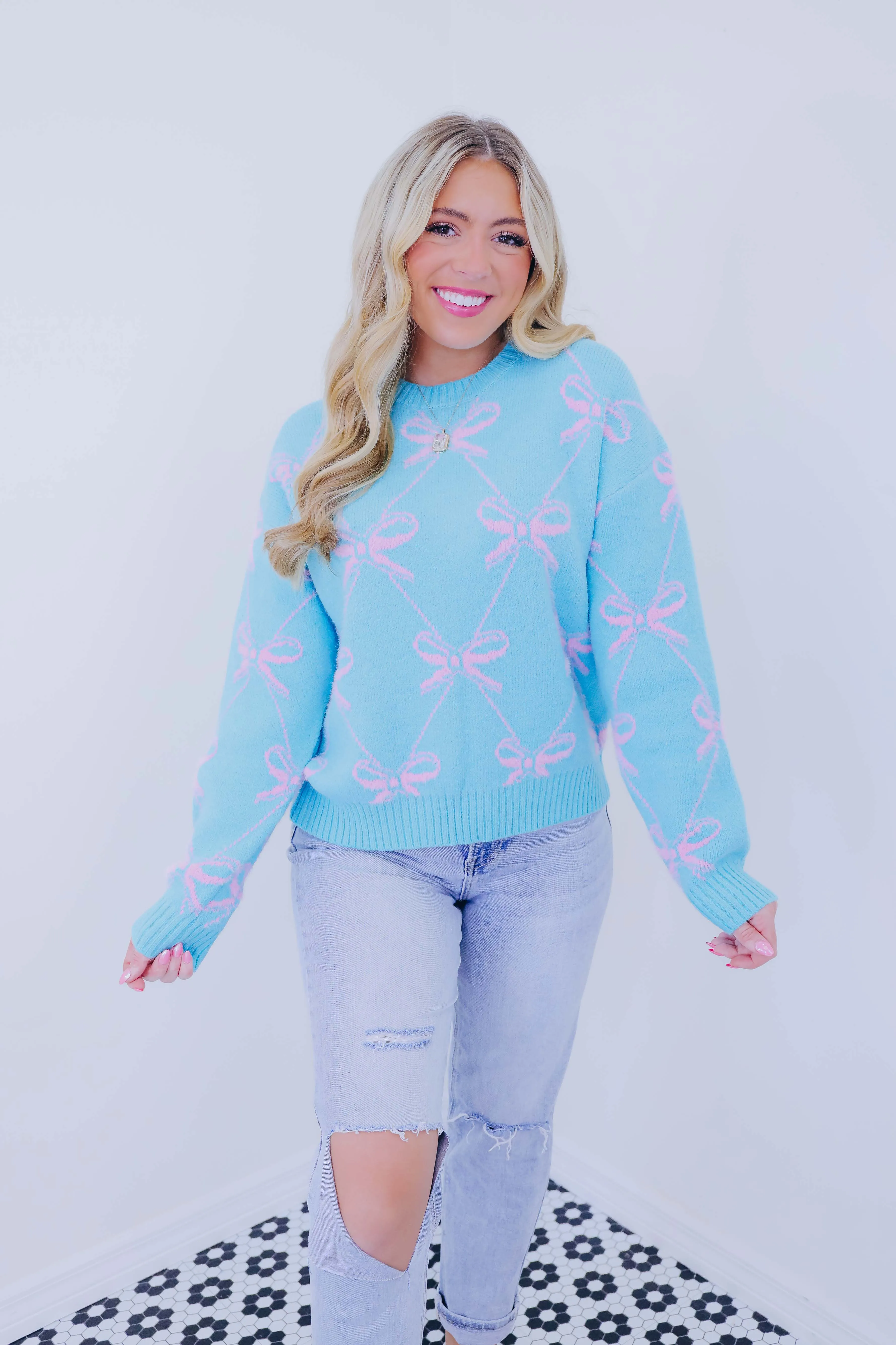 Kacey Bow Knit Sweater - 2 Colors