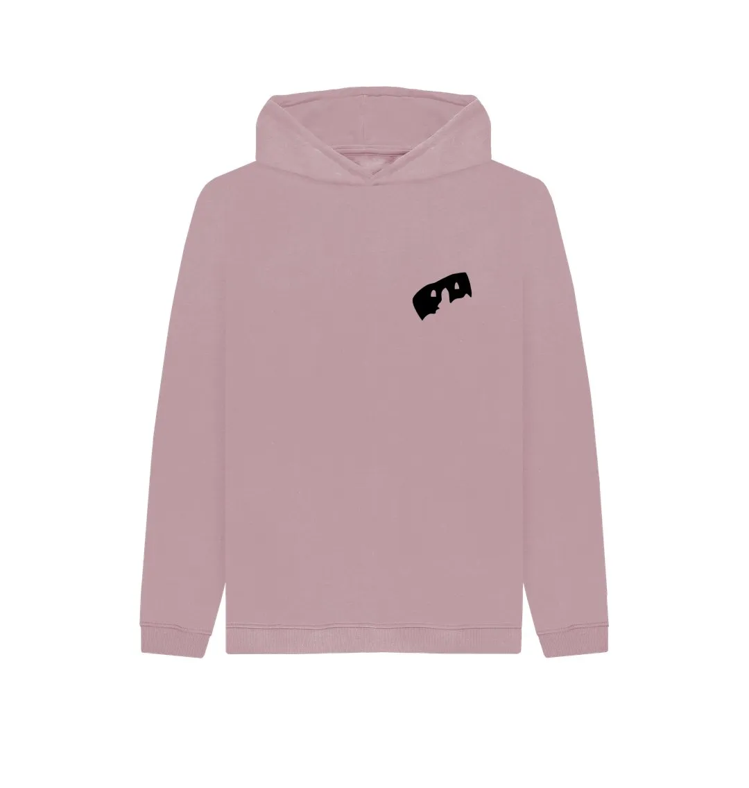 Kid's Hoodie with HairyBobs Cave and Skate the Northbay Design