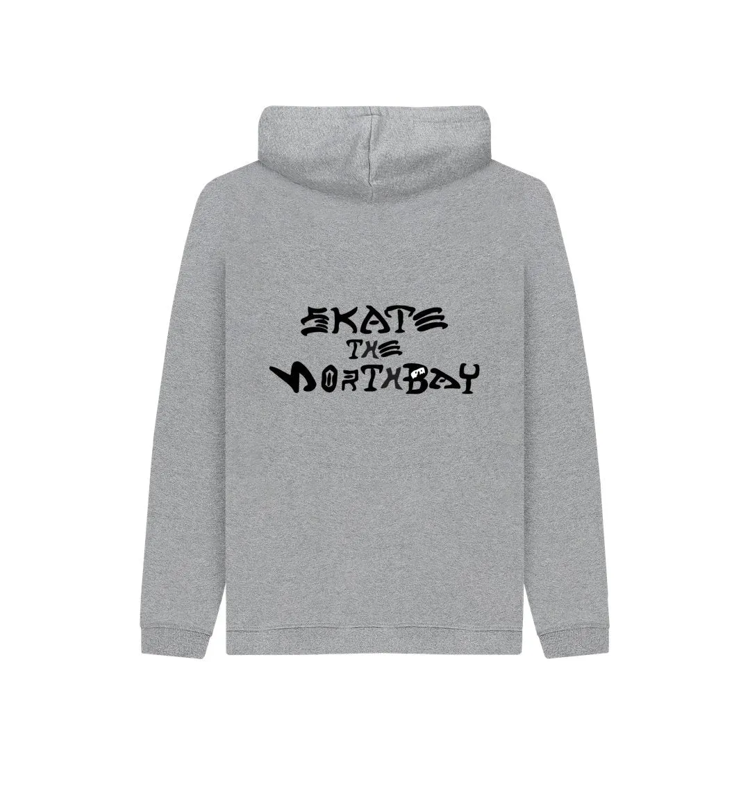 Kid's Hoodie with HairyBobs Cave and Skate the Northbay Design