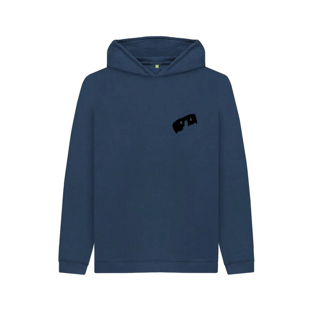 Kid's Hoodie with HairyBobs Cave and Skate the Northbay Design