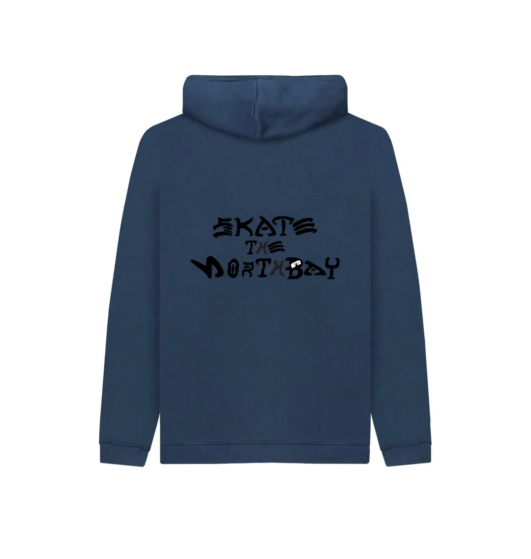 Kid's Hoodie with HairyBobs Cave and Skate the Northbay Design