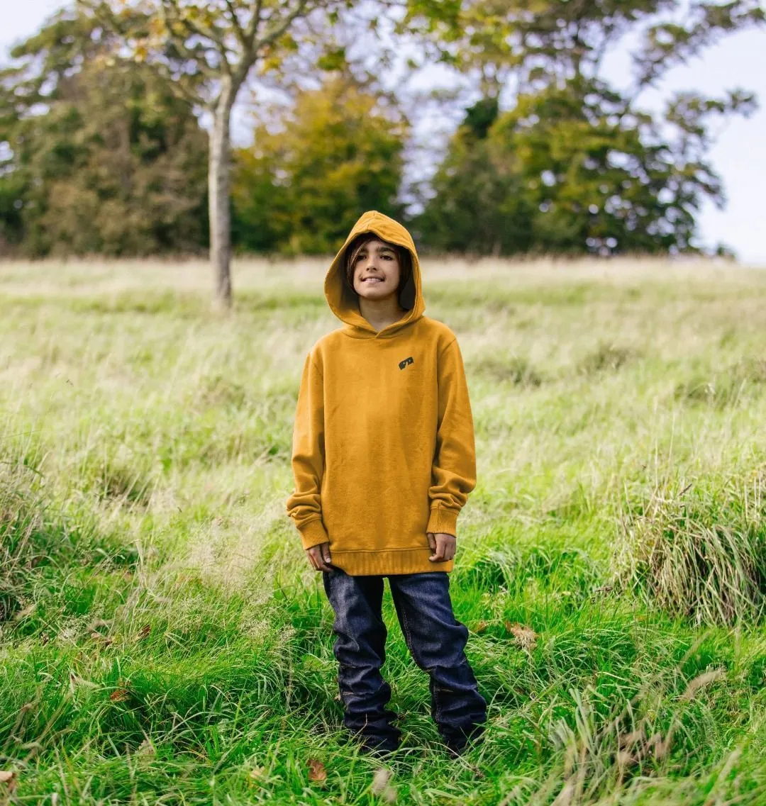 Kid's Hoodie with HairyBobs Cave and Skate the Northbay Design