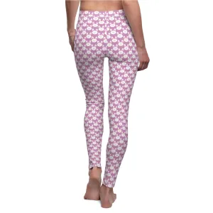 Lavender Purple Easter Bunny Womens Leggings Yoga Pants - Saiko Studio