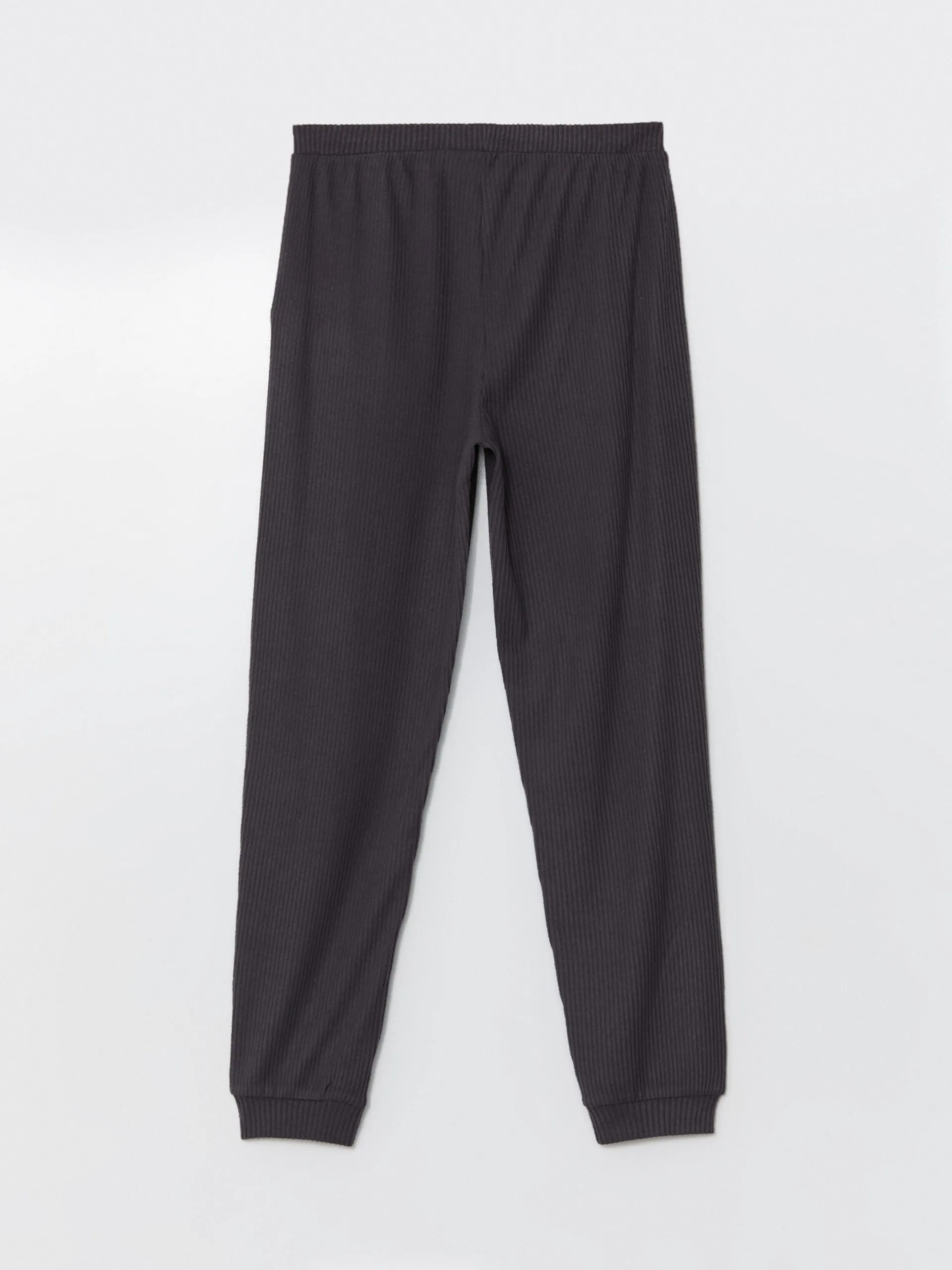 Lcw Dream Anthracite Crew Neck Women'S Pajama Set