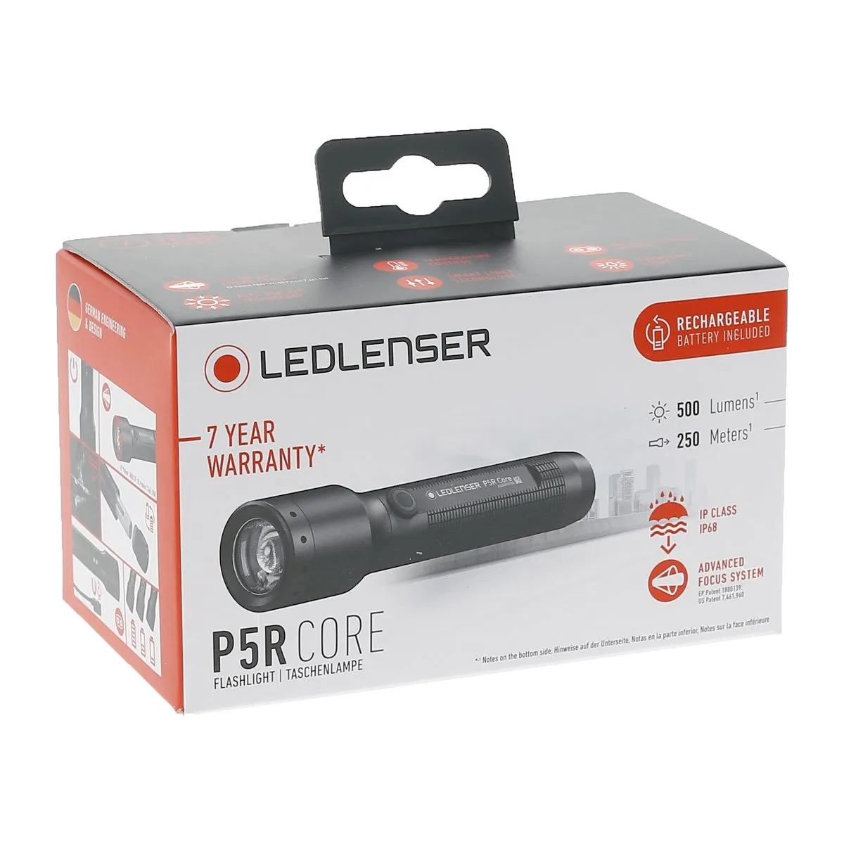 Ledlenser P5R Core 500 Lumens Rechargeable Flashlight