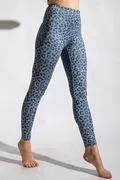 Leopard Chintz Printed Butter Soft Full Length Yoga Leggings w/ a Front Keyhole Pocket