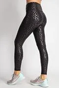 Leopard Chintz Printed Butter Soft Full Length Yoga Leggings w/ a Front Keyhole Pocket