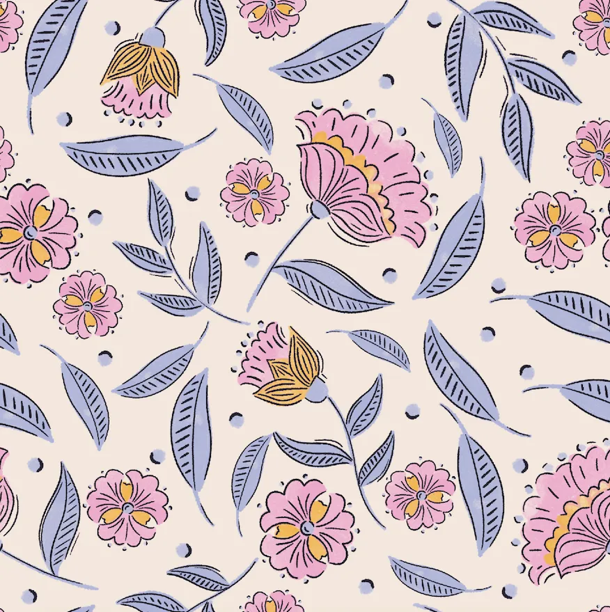 Lise Tailor Viscose Rayon - Folklore Summer
