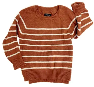 Little Bipsy Knit Sweater-Rust