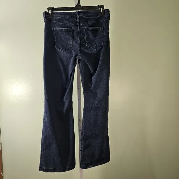 Liverpool Wide Leg Jean Trousers Size 10/30 Rinse Wash Dark