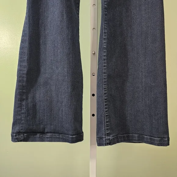 Liverpool Wide Leg Jean Trousers Size 10/30 Rinse Wash Dark