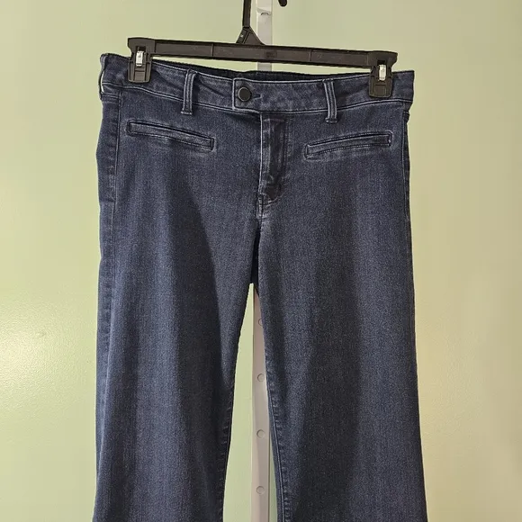 Liverpool Wide Leg Jean Trousers Size 10/30 Rinse Wash Dark