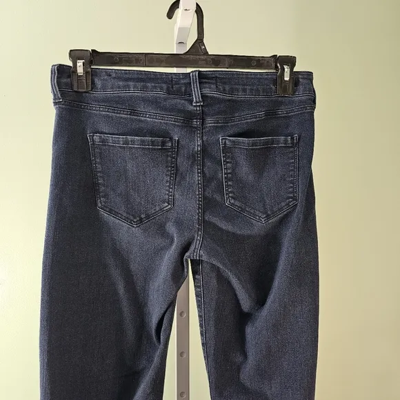 Liverpool Wide Leg Jean Trousers Size 10/30 Rinse Wash Dark