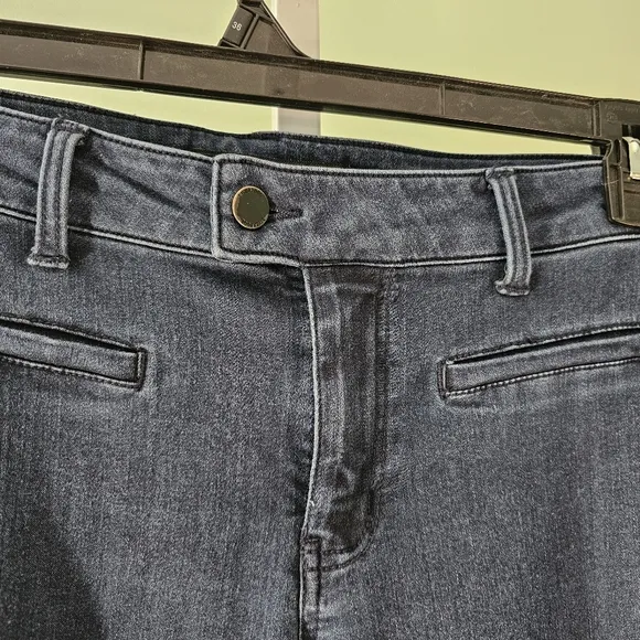 Liverpool Wide Leg Jean Trousers Size 10/30 Rinse Wash Dark