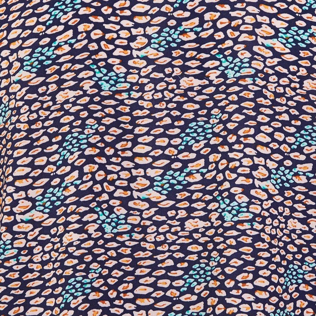 Lizard Print Button Through Blouse