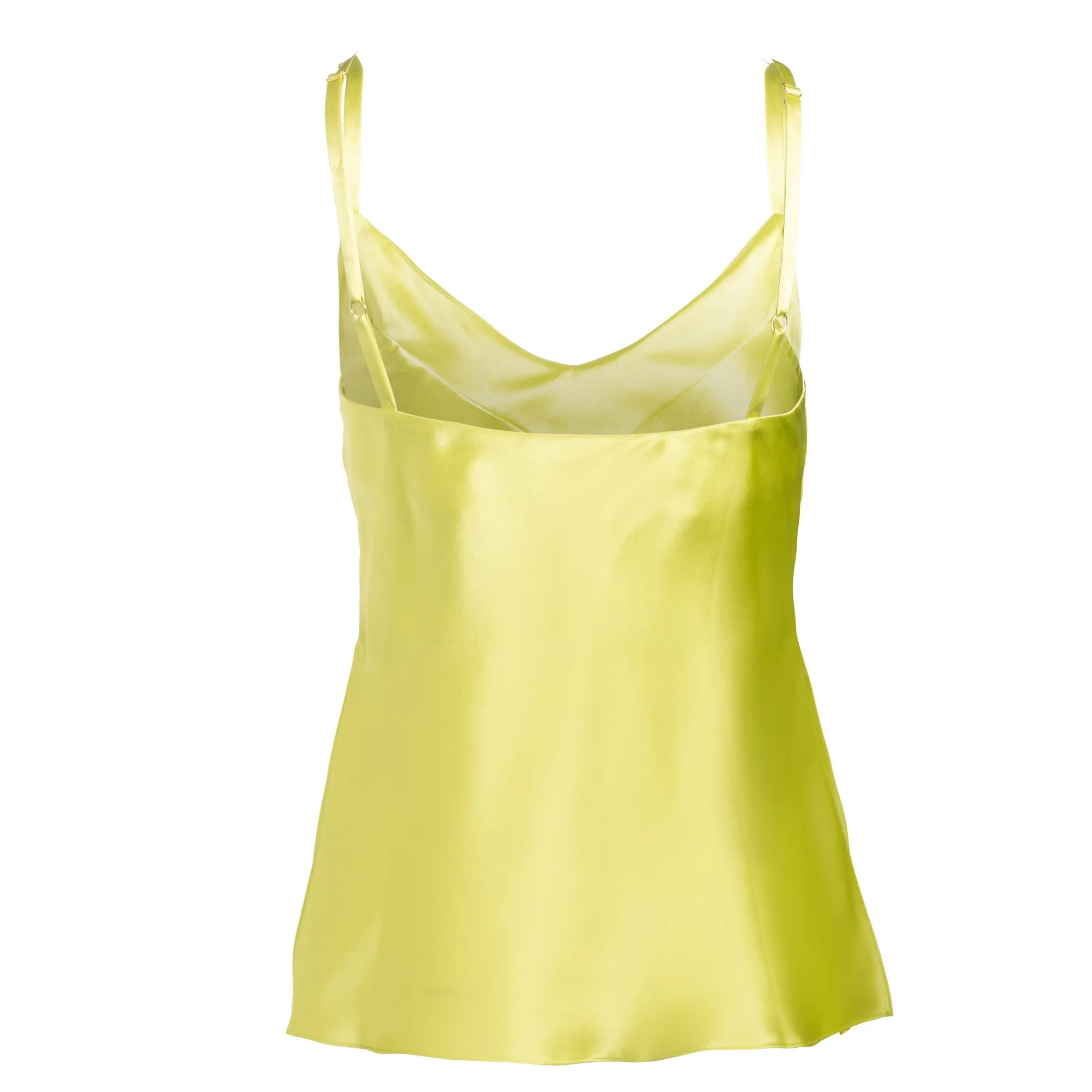 LOLA SILK CAMISOLE IN CITRON